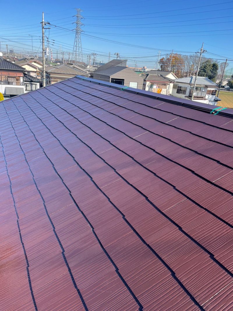 埼玉県川越市で屋根塗装工事、補修を行いました！